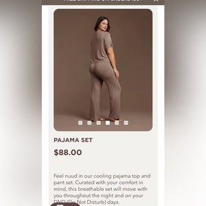 NUUDS pajama set mocha new with tags